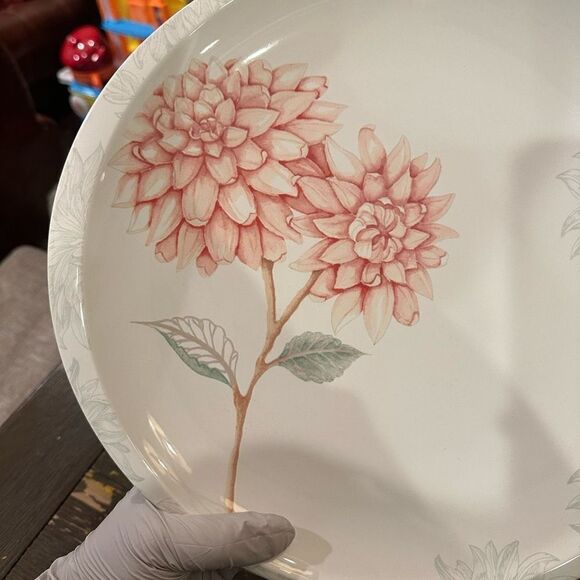 LENOX Peony‎ Lane Serving Round Platter Porcelain Dinnerware 13”  New - Picture 7 of 7